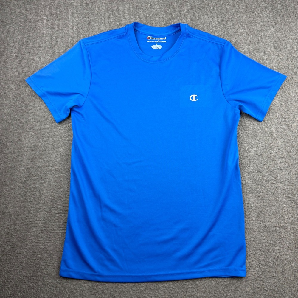 Champion Mens Royal Blue Performance T-Shirt Short Sleeve Activewear Size L